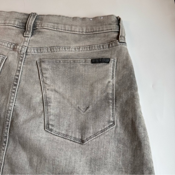 HUDSON Women's Vivid Denim Raw Hem Mini Skirt Gray SZ 25 - Picture 3 of 14